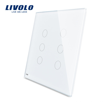 Interrupteur 1 touche sensuel Livolo Smart US, standard US, 6 voies, VL-C503-11 / VL-C503-11